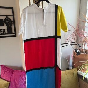 Color Block Knit Dress